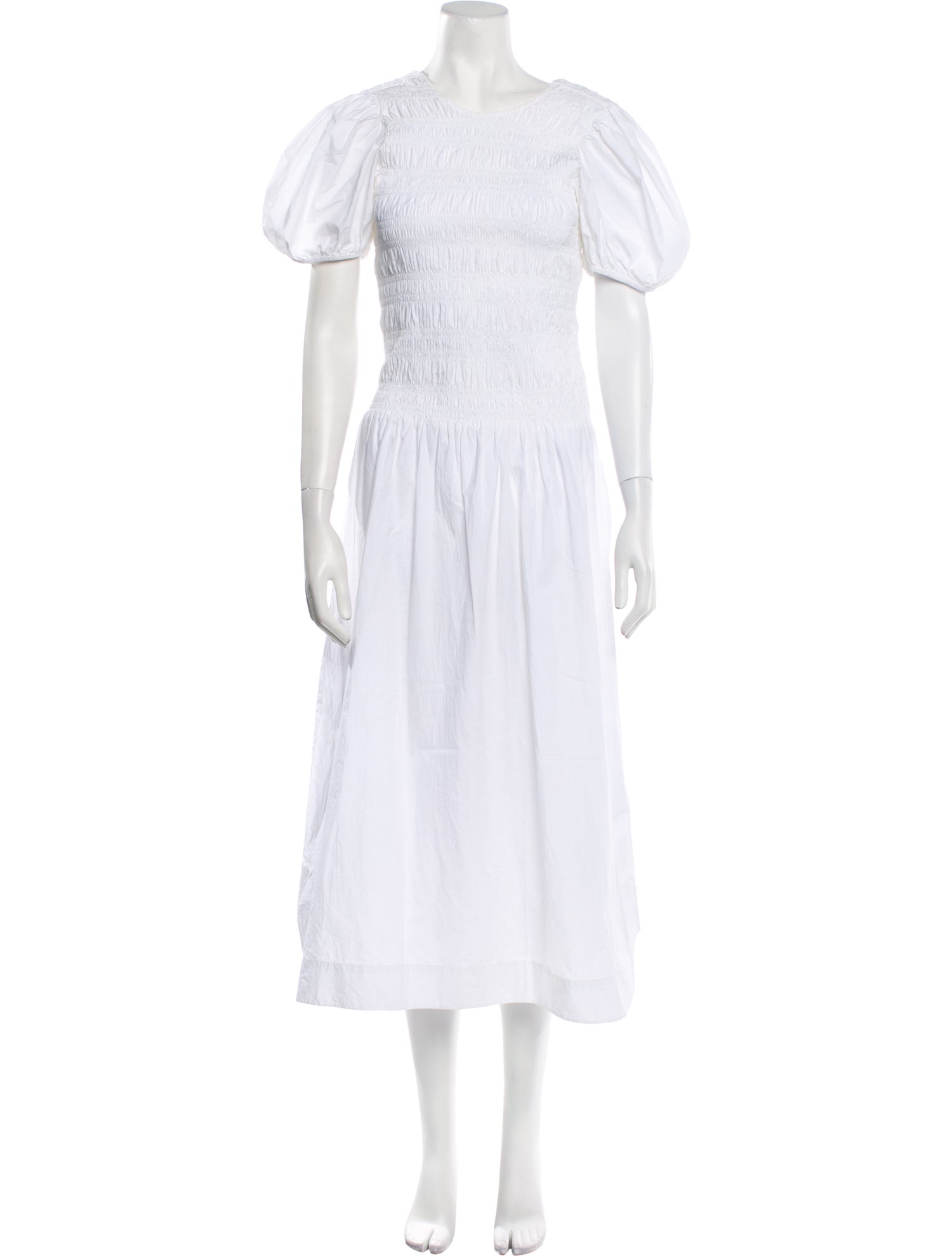 Ganni Crew Neck Long Dress